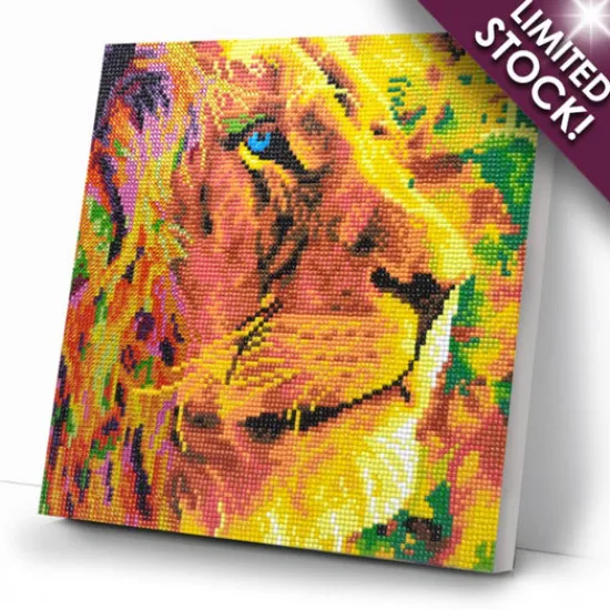 Craft Buddy “A Lion's Courage” Crystal Art Canvas Kit 30x30cm Sale