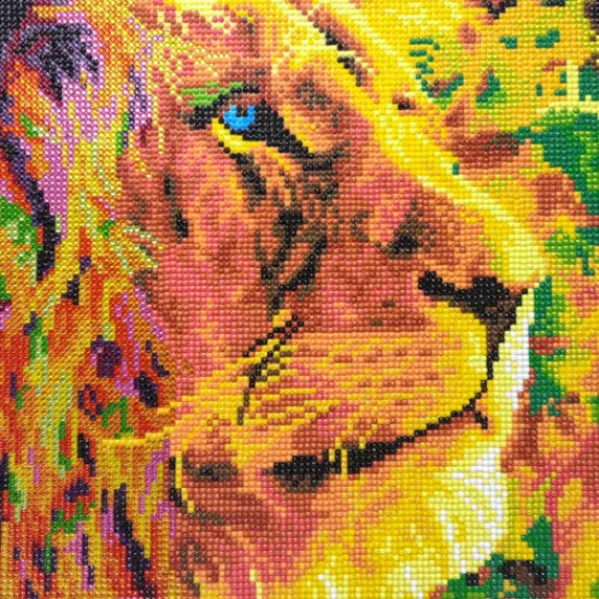 Craft Buddy “A Lion's Courage” Crystal Art Canvas Kit 30x30cm Sale