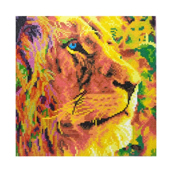 Craft Buddy “A Lion's Courage” Crystal Art Canvas Kit 30x30cm Sale