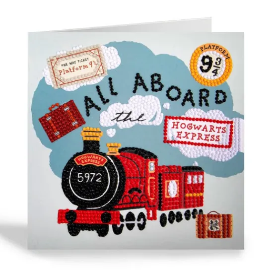 Craft Buddy "All Aboard The Hogwarts Express" Harry Potter Crystal Art Card Online