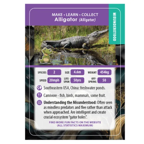 Craft Buddy Alligator Crystal Art Wildlife Buddies Fashion