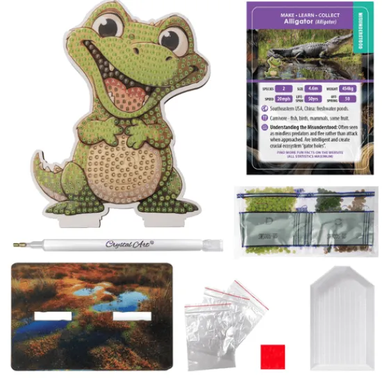 Craft Buddy Alligator Crystal Art Wildlife Buddies Fashion