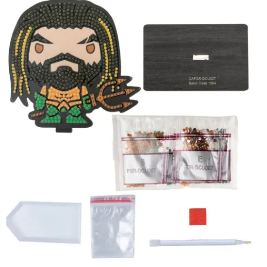 Craft Buddy "Aquaman" Crystal Art Buddies DC Series 3 Outlet