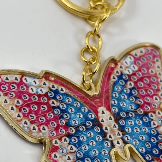 Craft Buddy Bianca Butterfly Crystal Art Metal Keyring Kit Online