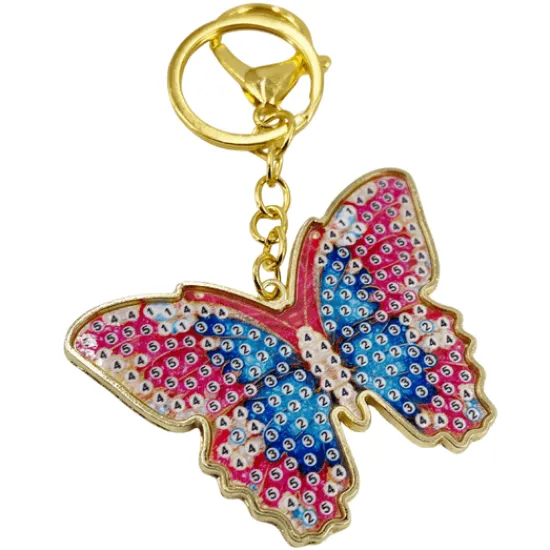 Craft Buddy Bianca Butterfly Crystal Art Metal Keyring Kit Online