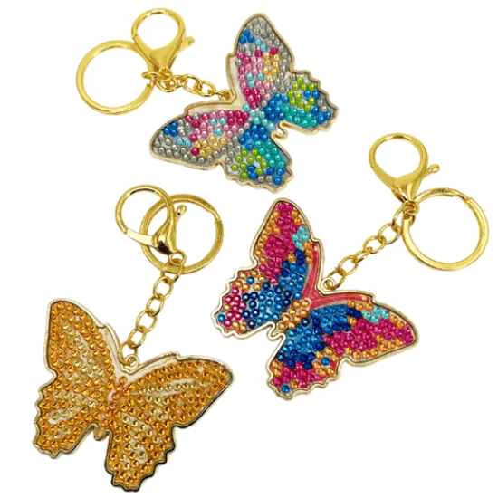 Craft Buddy Bianca Butterfly Crystal Art Metal Keyring Kit Online