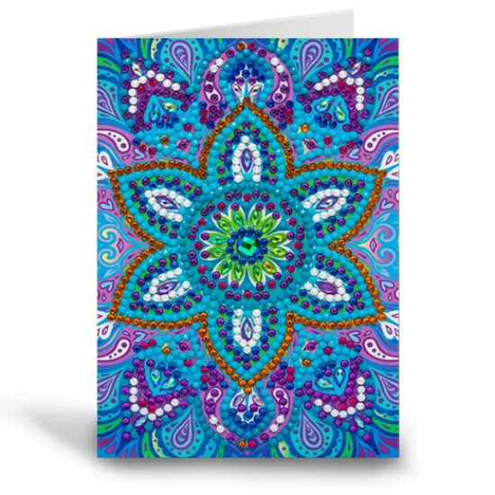 Craft Buddy Blue Mandala, 10x15cm Crystal Art Card Online