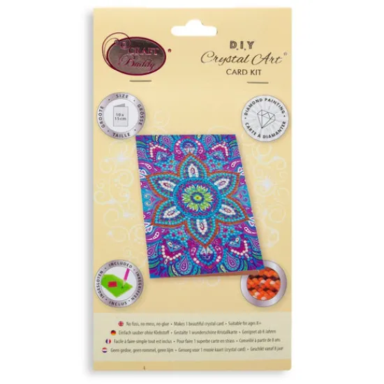 Craft Buddy Blue Mandala, 10x15cm Crystal Art Card Online