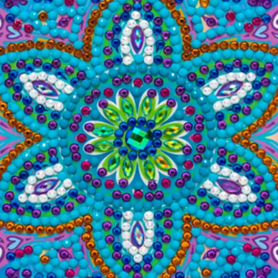Craft Buddy Blue Mandala, 10x15cm Crystal Art Card Online