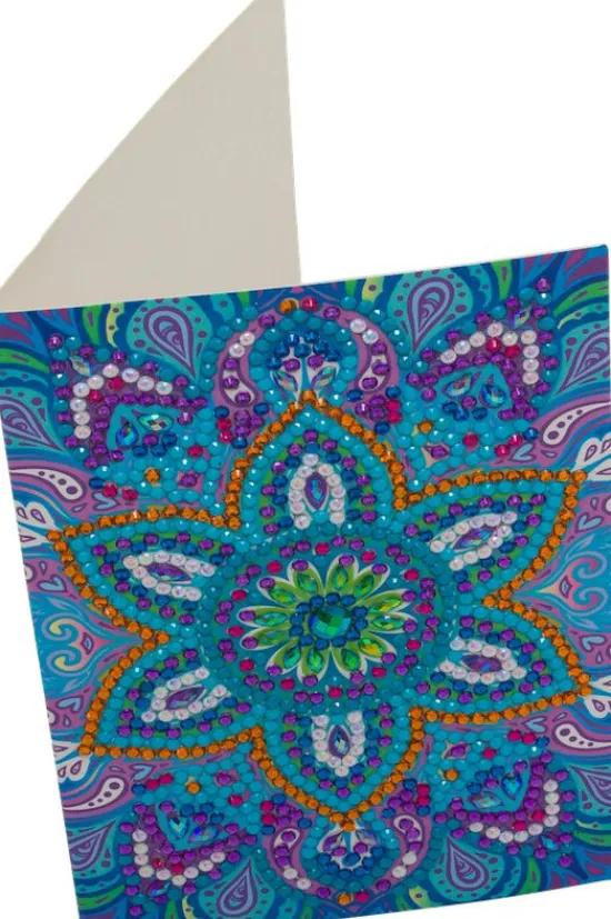 Craft Buddy Blue Mandala, 10x15cm Crystal Art Card Online