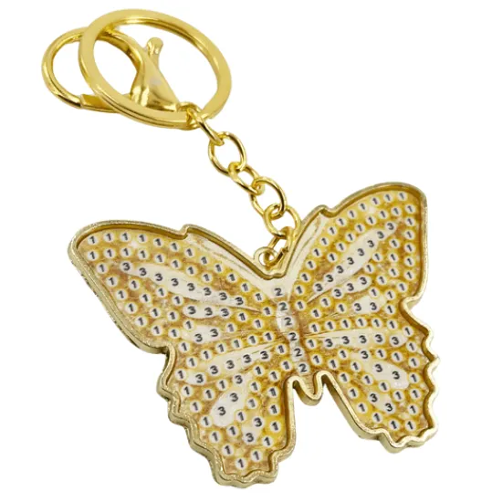 Craft Buddy Bonnie Butterfly Crystal Art Metal Keyring Kit Discount