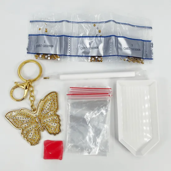 Craft Buddy Bonnie Butterfly Crystal Art Metal Keyring Kit Discount