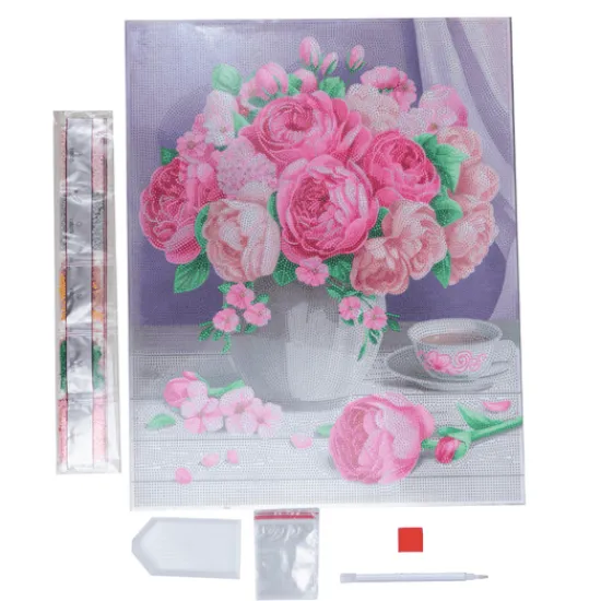 Craft Buddy Bouquet Crystal Art Canvas Kit 40x50cm Outlet