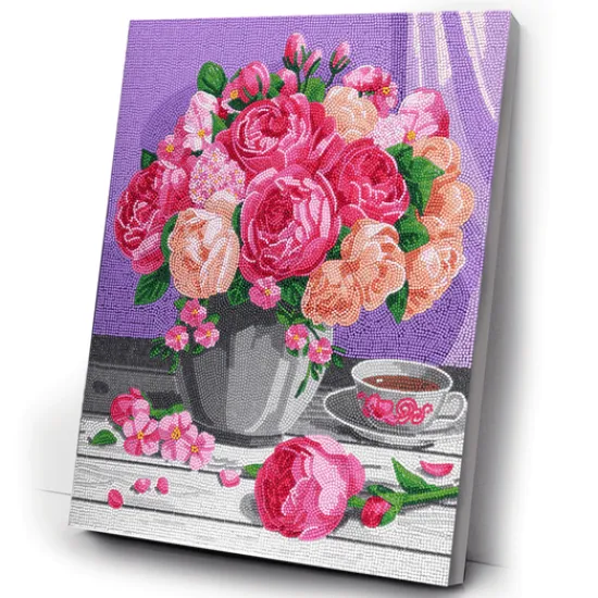 Craft Buddy Bouquet Crystal Art Canvas Kit 40x50cm Outlet