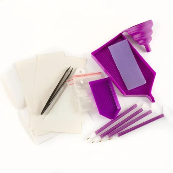 Craft Buddy Butterflies Crystal Art Storage Case - 120 Bottles New