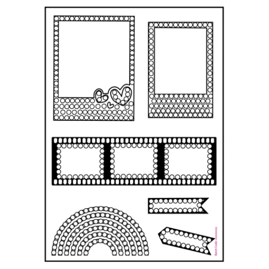 Craft Buddy Capture & Moment Crystal Art A6 Scrapbook Stamp Set Best