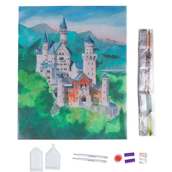 Craft Buddy "Castle" Crystal Art Canvas Kit 40x50cm Discount