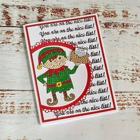 Craft Buddy CCST34: Crystal Art Santa’s Little Helper A6 Stamp Set Clearance