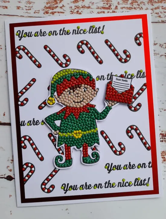 Craft Buddy CCST34: Crystal Art Santa’s Little Helper A6 Stamp Set Clearance