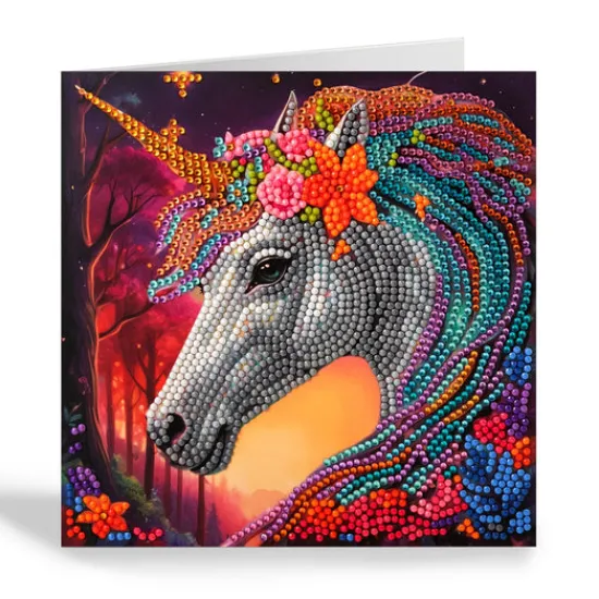 Craft Buddy "Charmed" Crystal Art Card 18x18cm Clearance