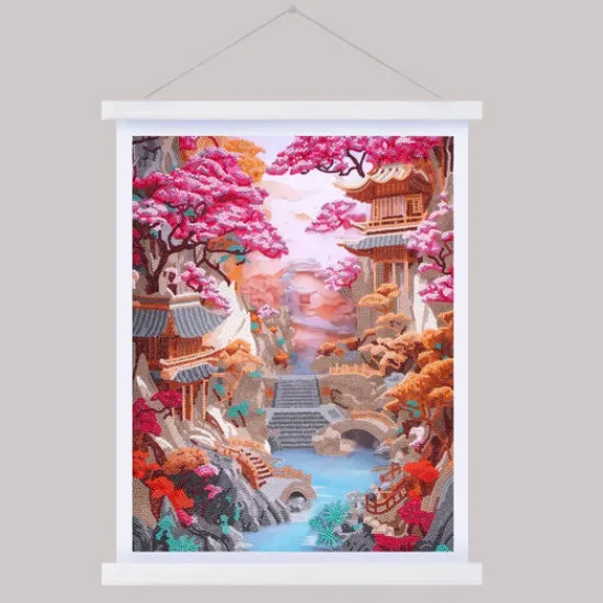 Craft Buddy "Cherry Blossom" Crystal Art Scroll Kit Fashion