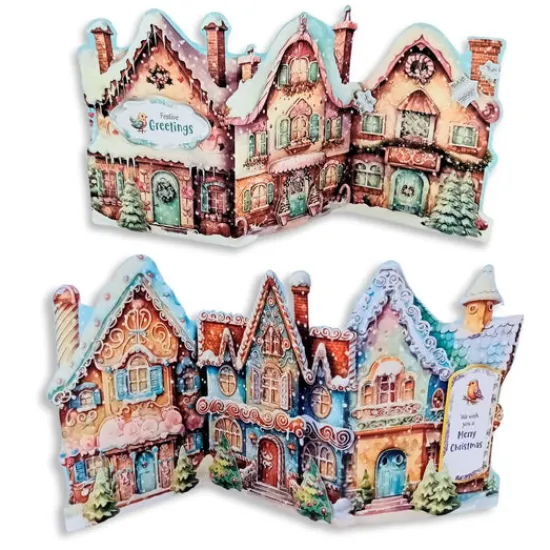 Craft Buddy Christmas Gingerbread House Card Making Kit x 24 Cards New
