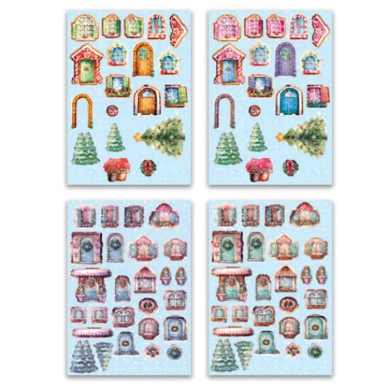 Craft Buddy Christmas Gingerbread House Card Making Kit x 24 Cards New