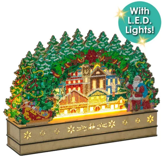 Craft Buddy "Christmas Scene" 3D Crystal Art Light Up Scene Kit Sale
