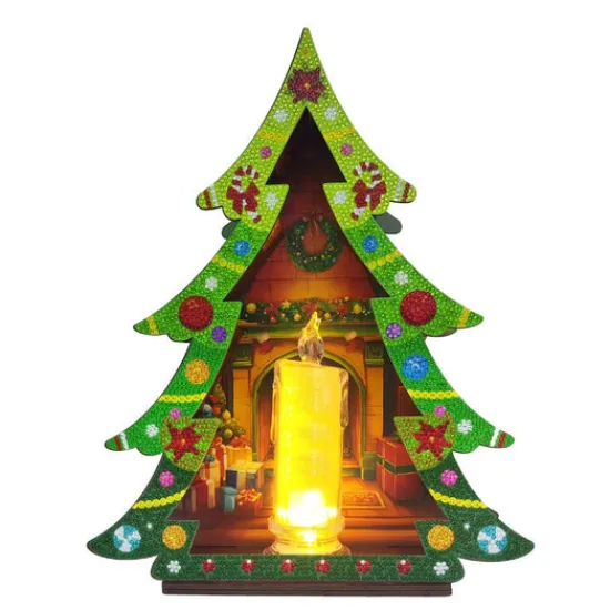 Craft Buddy "Christmas Tree" Crystal Art LED Candle 3D Decoration Kit Discount