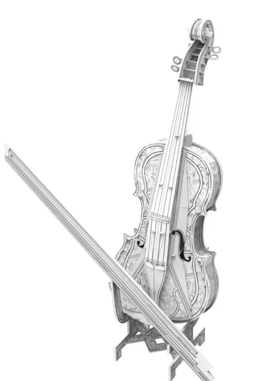 Craft Buddy "Classic Violin" 3D Colour Me! Puzzle Kit Online