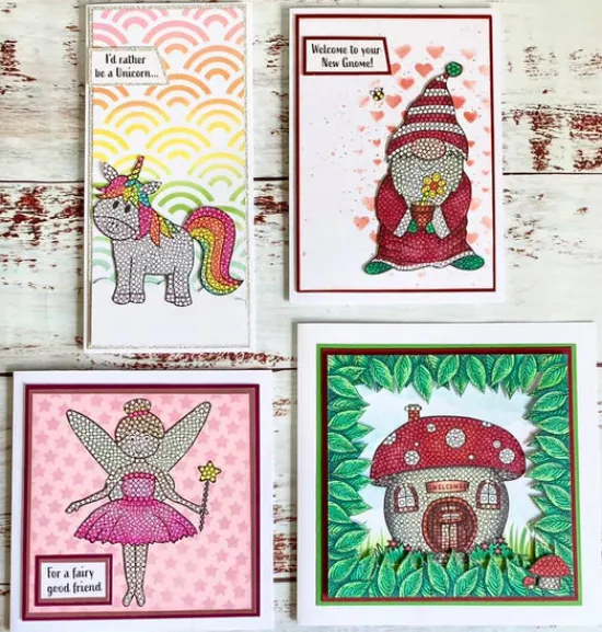 Craft Buddy Crystal Art Enchanted Fairy A6 Stamp set Sale