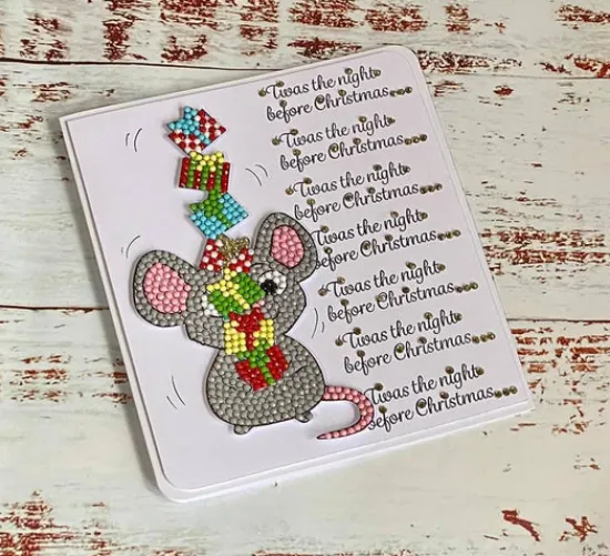 Craft Buddy Crystal Art Squeak the Mouse A6 Stamp Set Clearance