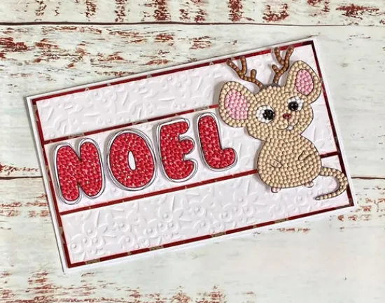 Craft Buddy Crystal Art Squeak the Mouse A6 Stamp Set Clearance