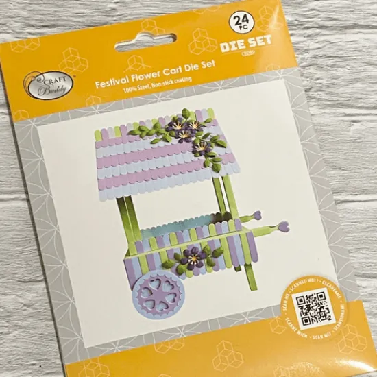 Craft Buddy “Festival Flower Cart” Die Set 24 x Piece Online