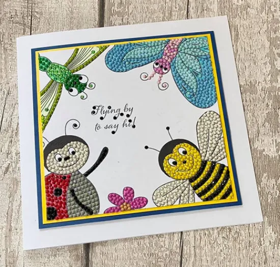 Craft Buddy Flutteryby Butterfly Crystal Art A6 Stamp Set Fashion