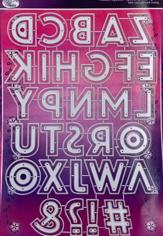 Craft Buddy Nested Alphabet Die Set Sale