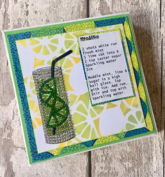 Craft Buddy Zesty Tumbler A5 Premium Mixed Media Stencil - CBST30 Outlet