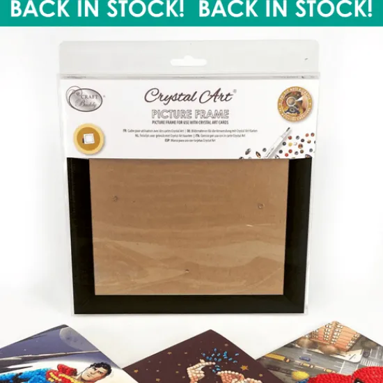 Craft Buddy Crystal Art Card Frame - Black Online