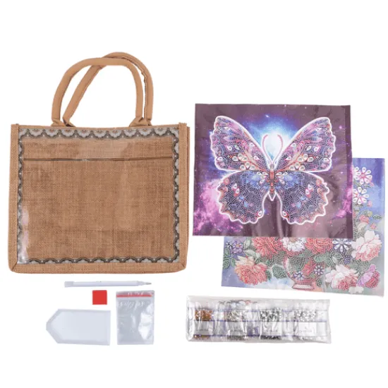 Craft Buddy Crystal Art Interchangeable Panel Jute Bag Discount