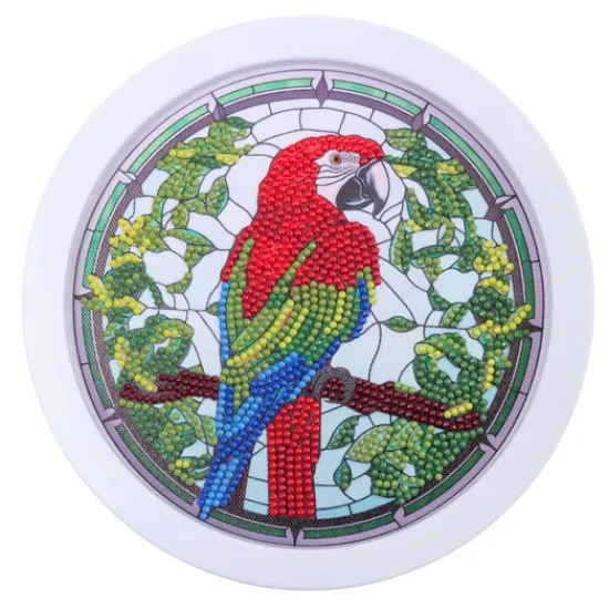 Craft Buddy Crystal Art Round White Framed Pictures - Set of 3 Sale