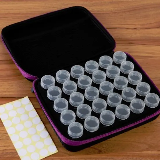 Craft Buddy Crystal Art Storage case with 30 bottles Online