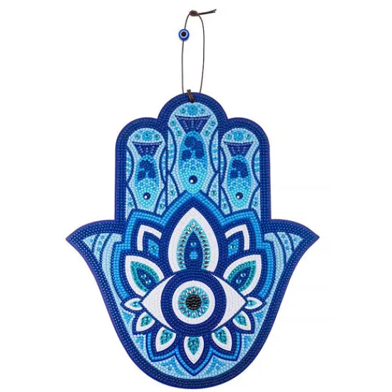 Craft Buddy Crystal Art Wooden Hanging Decoration Hamsa Hand Kit Sale
