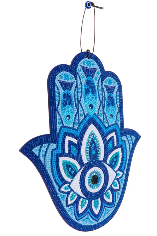 Craft Buddy Crystal Art Wooden Hanging Decoration Hamsa Hand Kit Sale