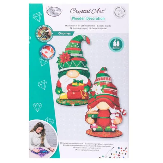 Craft Buddy Crystal Art XXL Buddies “Christmas Gnomes