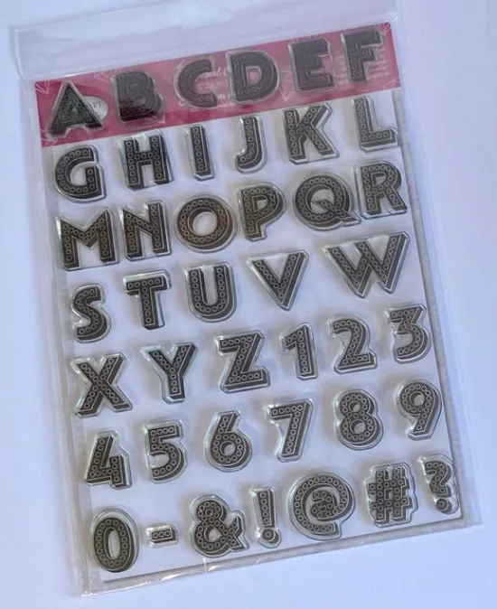 Craft Buddy Crystal Lights Alphabet, Crystal Art A4 Stamp Set Best