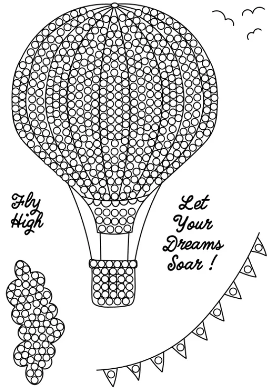 Craft Buddy Crystals Art A6 Stamp Set - Travel Light Clearance