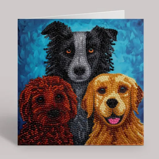Craft Buddy "Dog Portrait" by Rachel Froud Crystal Art Card New