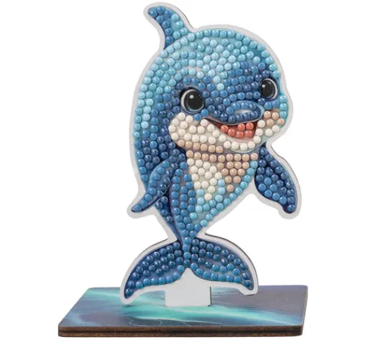 Craft Buddy Dolphin Crystal Art Wildlife Buddies Clearance