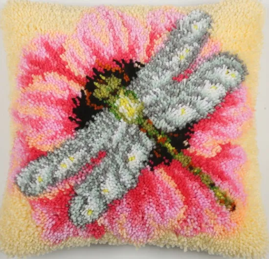 Craft Buddy "Dragonfly" Latch Hook Cushion Kit 48*48cm Discount