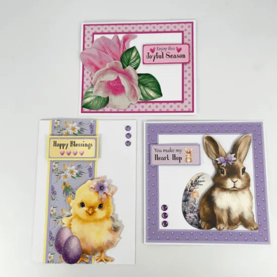 Craft Buddy Easter Baskets Card Papercrafting Kit x 24 Cards Fashion